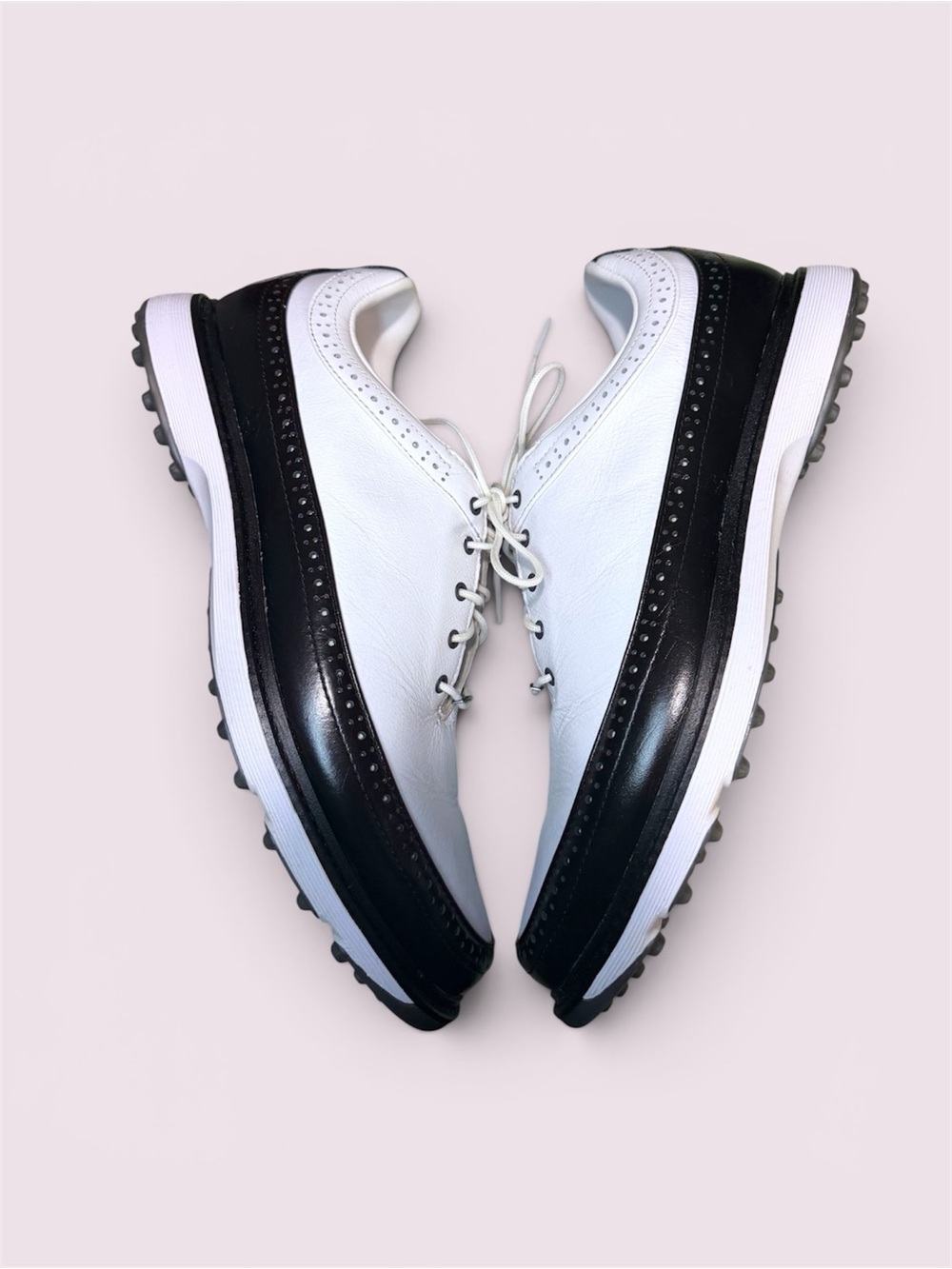 Adidas MC80 Spikeless Golf Shoes White/Black Mens Size 11.5 ID4750